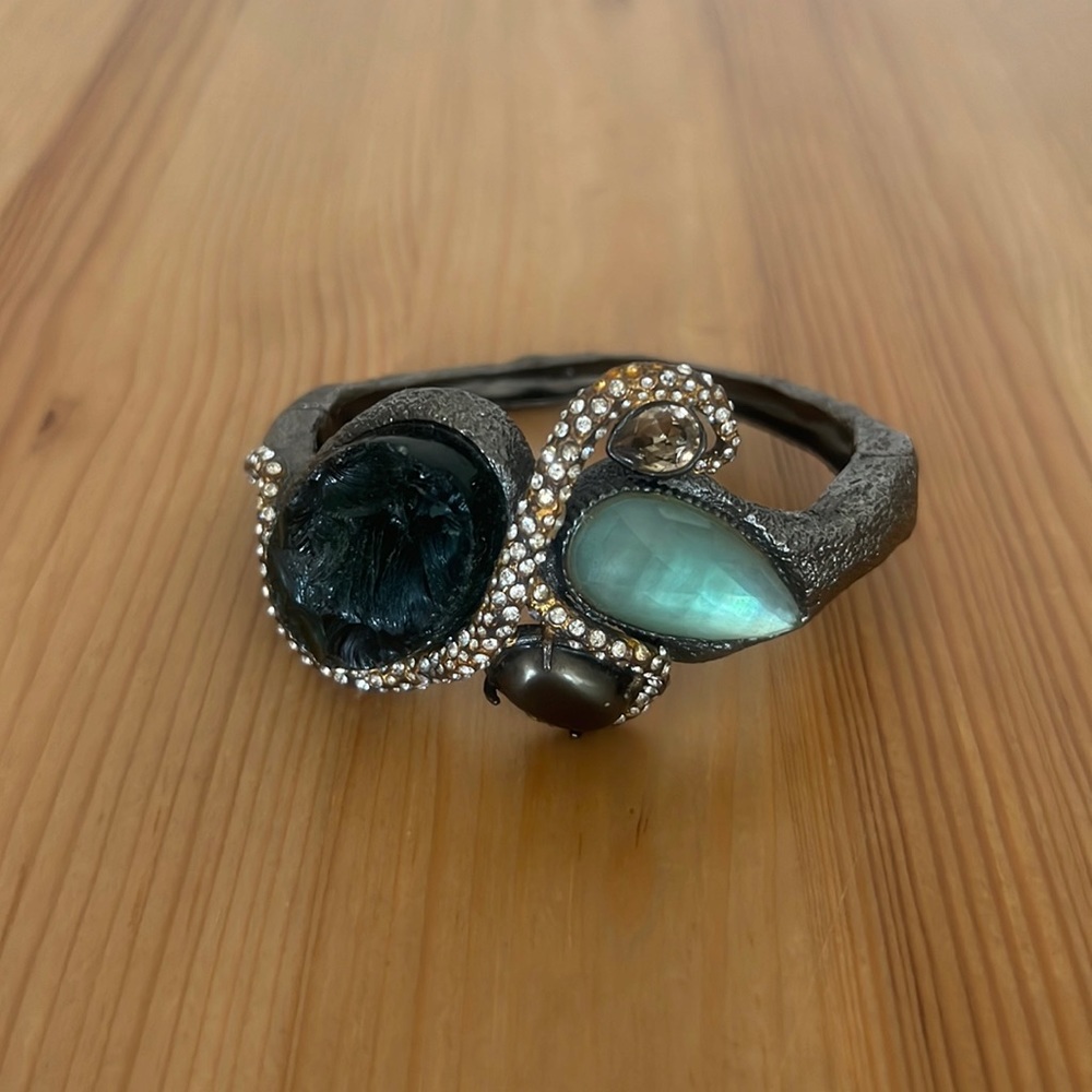 Alexis bittar bracelet, raw stone